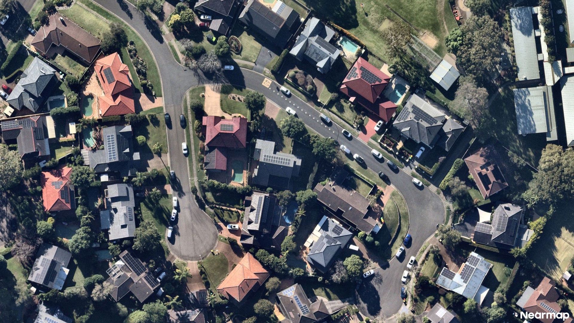 Vertical aerial view