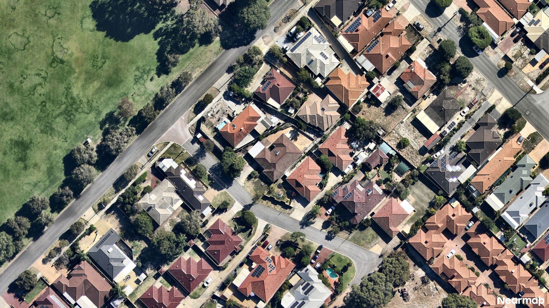 Vertical aerial view