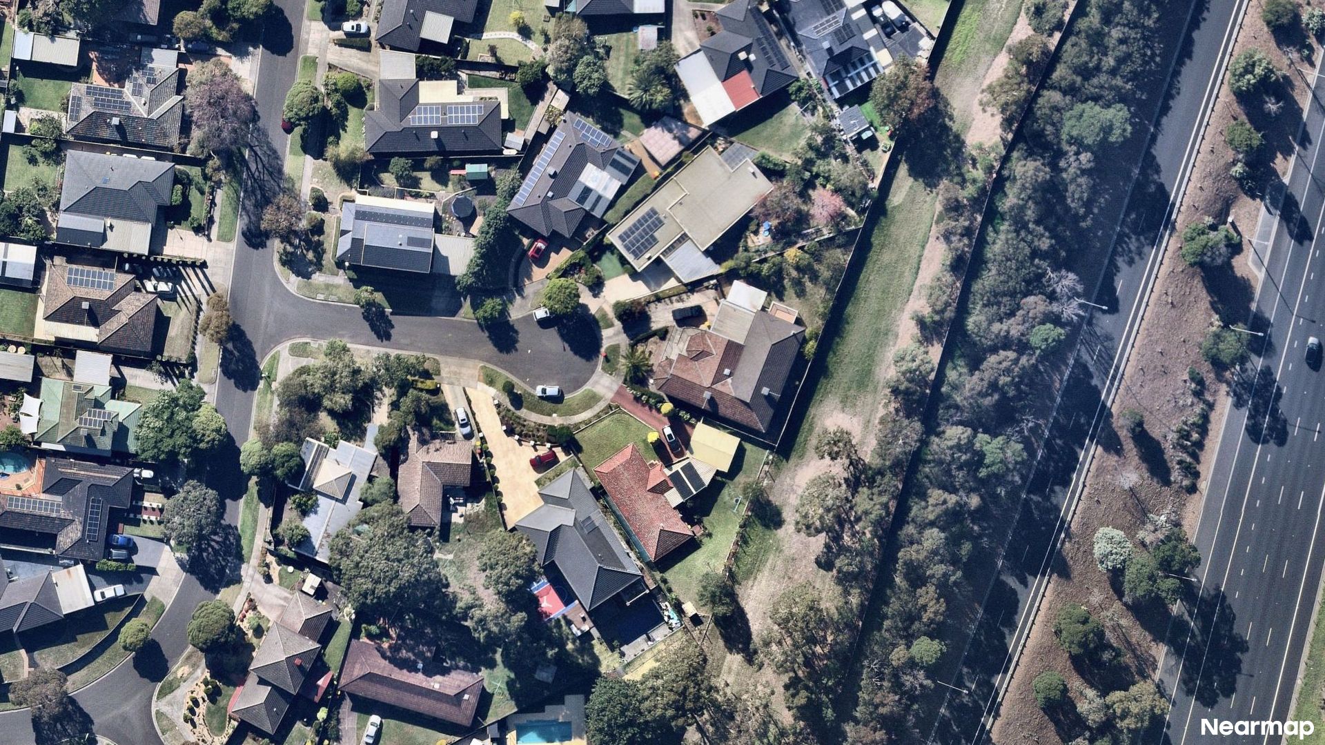 Vertical aerial view