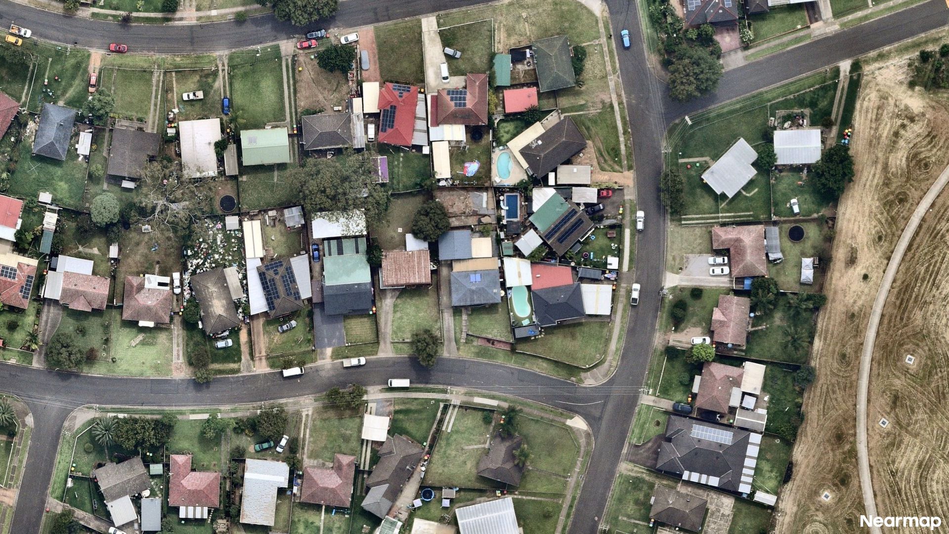 Vertical aerial view