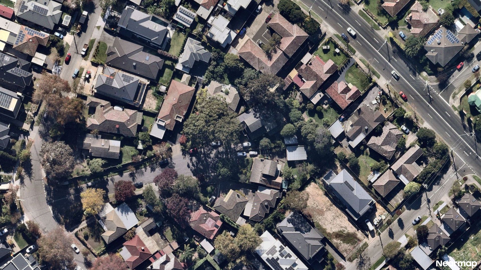Vertical aerial view