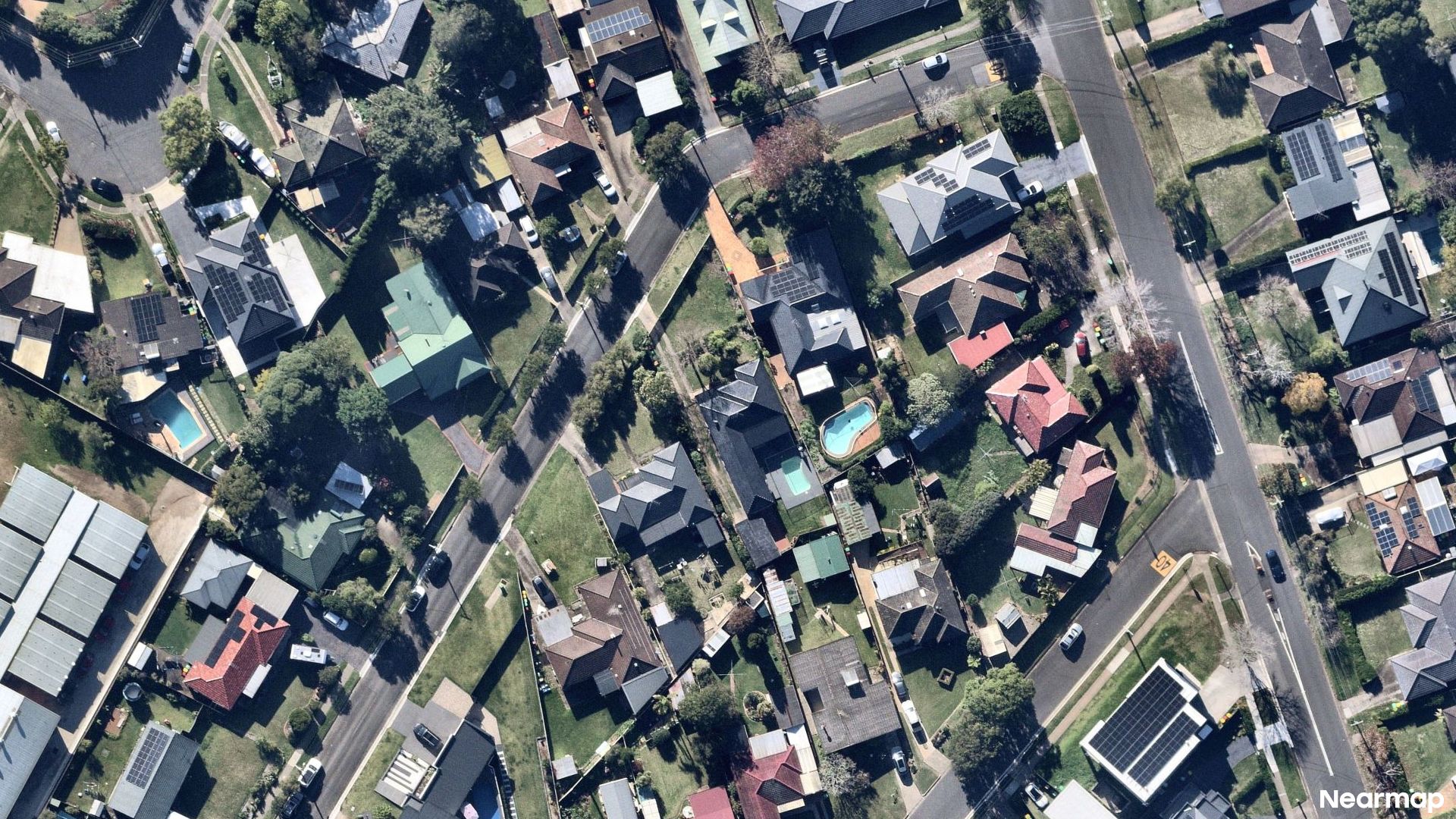 Vertical aerial view