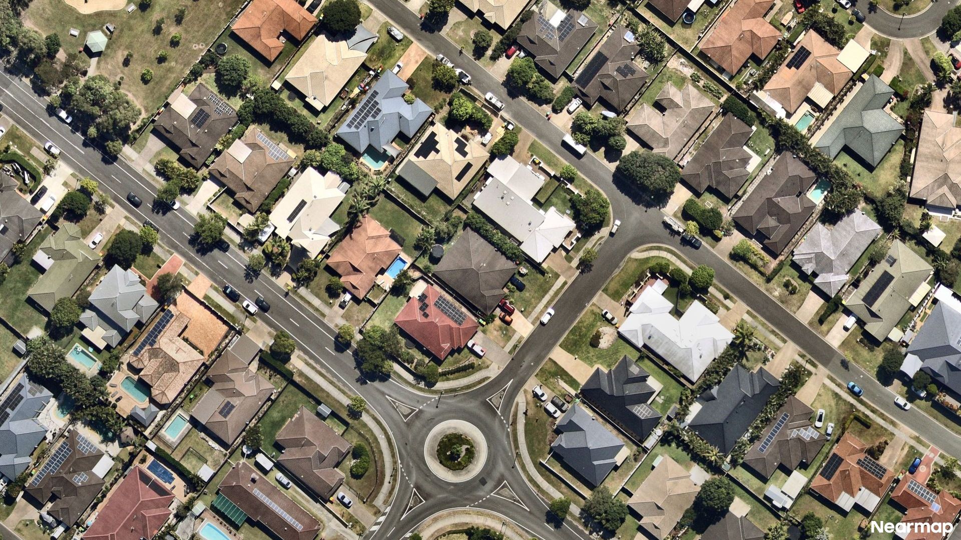 Vertical aerial view