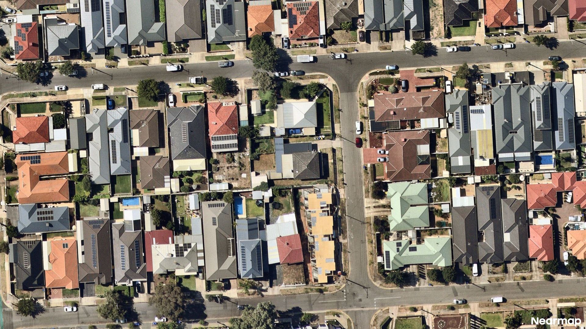 Vertical aerial view
