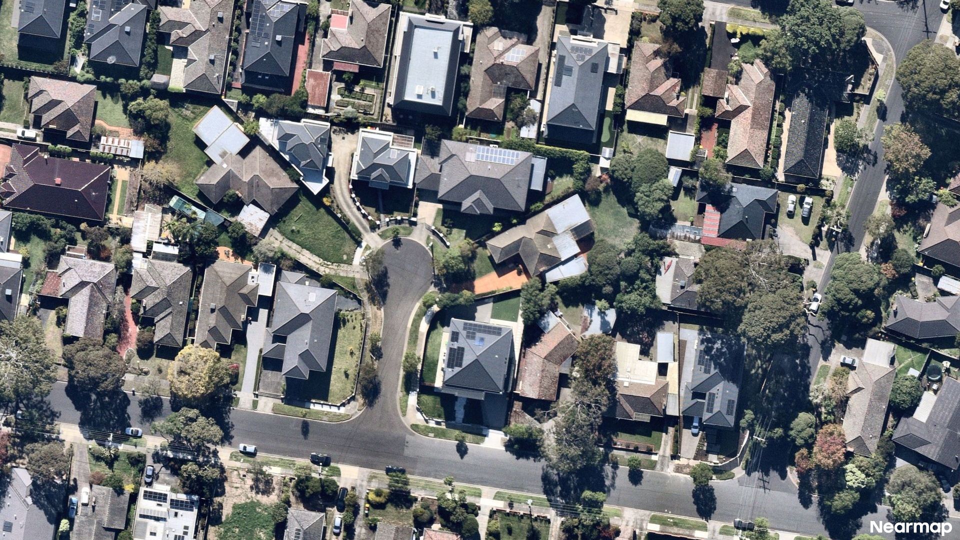 Vertical aerial view