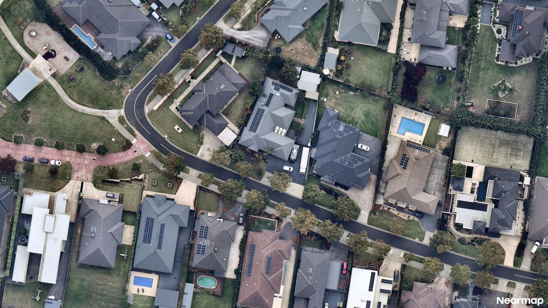 Vertical aerial view