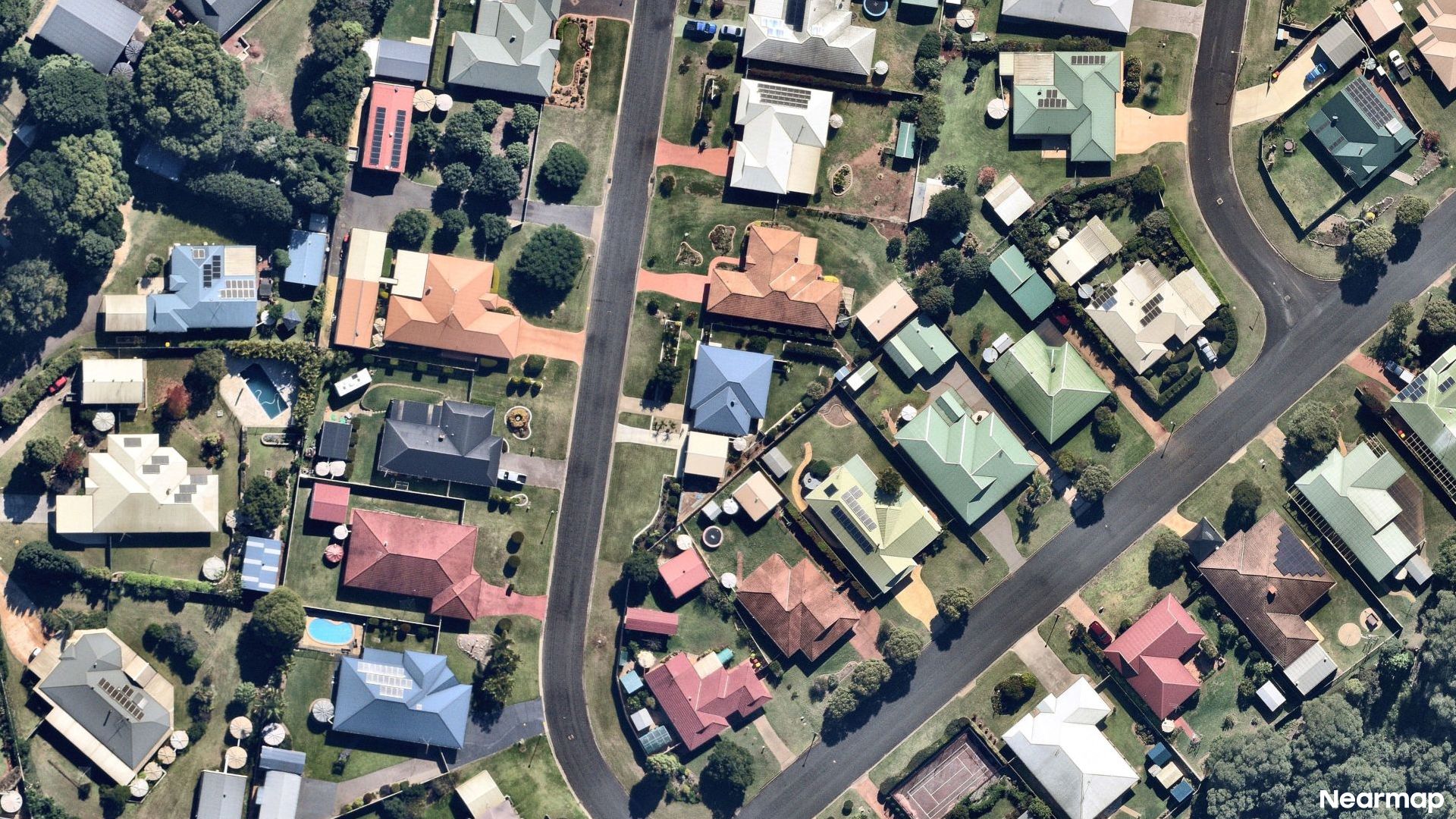 Vertical aerial view