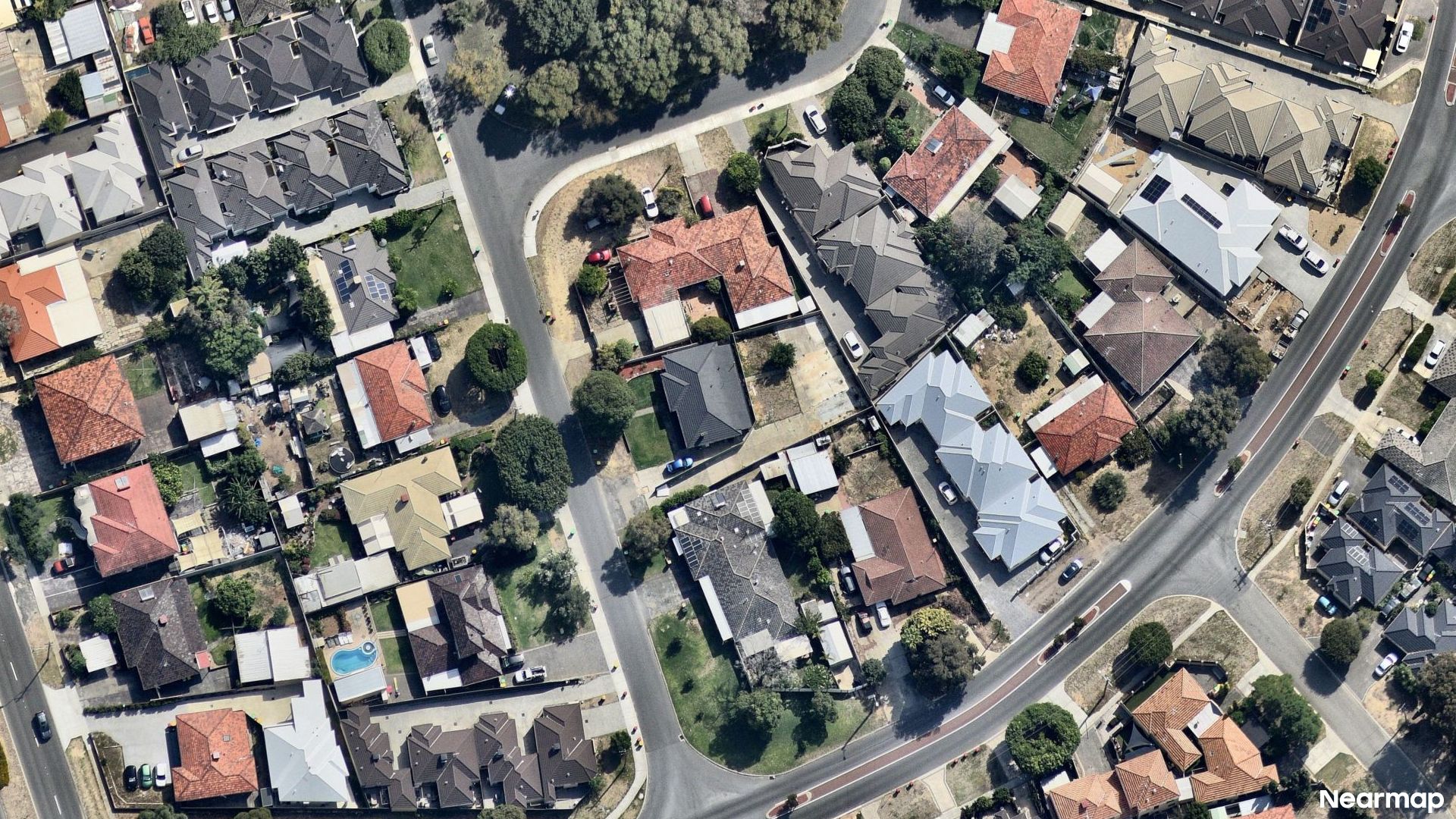 Vertical aerial view