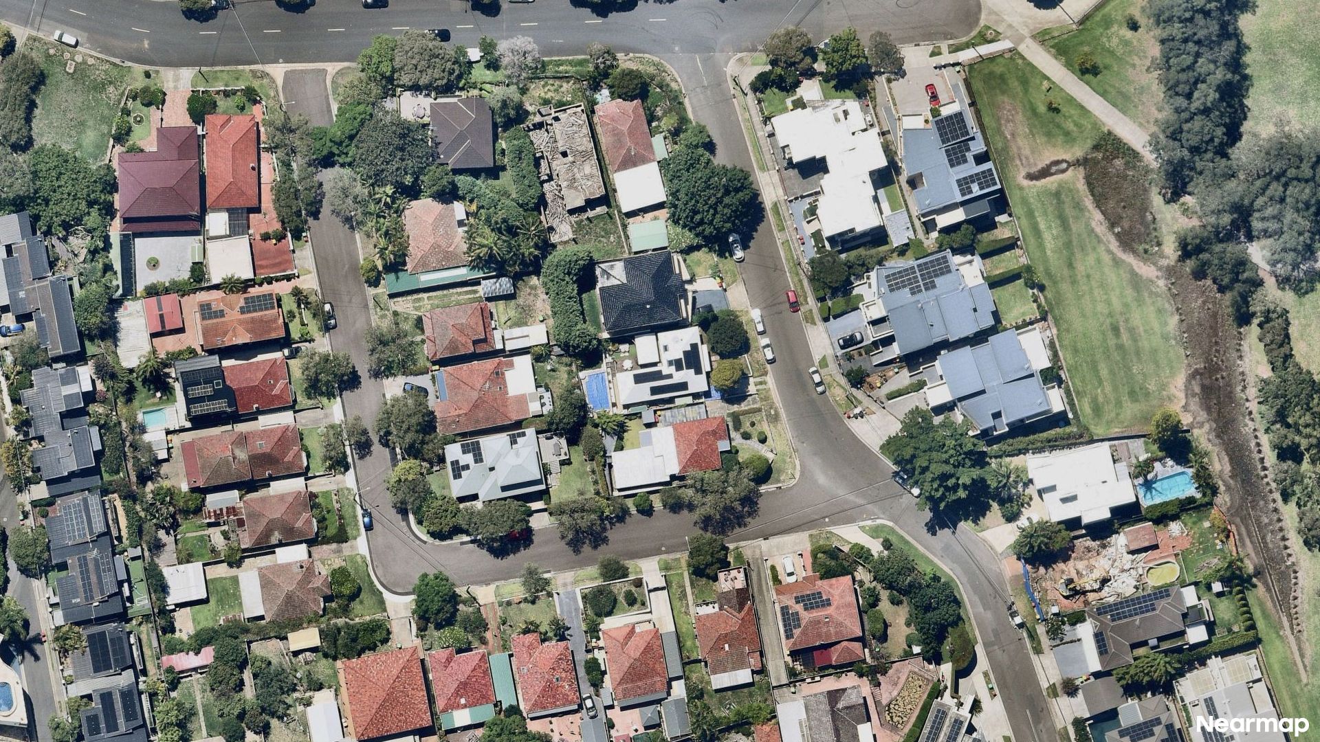 Vertical aerial view