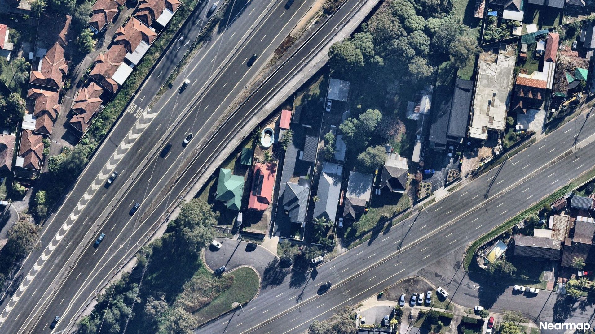 Vertical aerial view