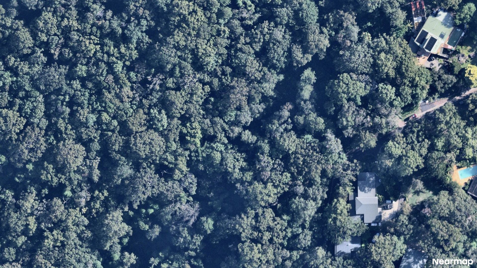 Vertical aerial view