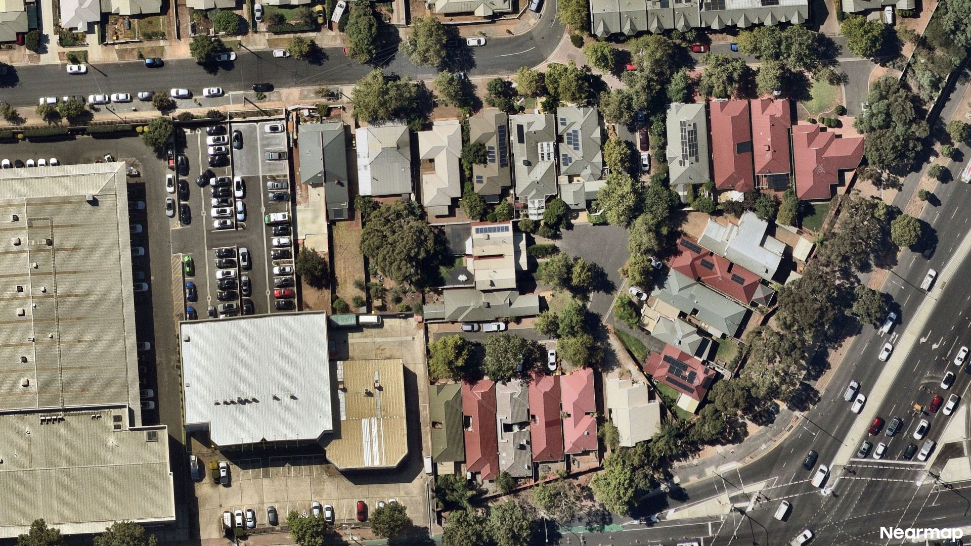 Vertical aerial view