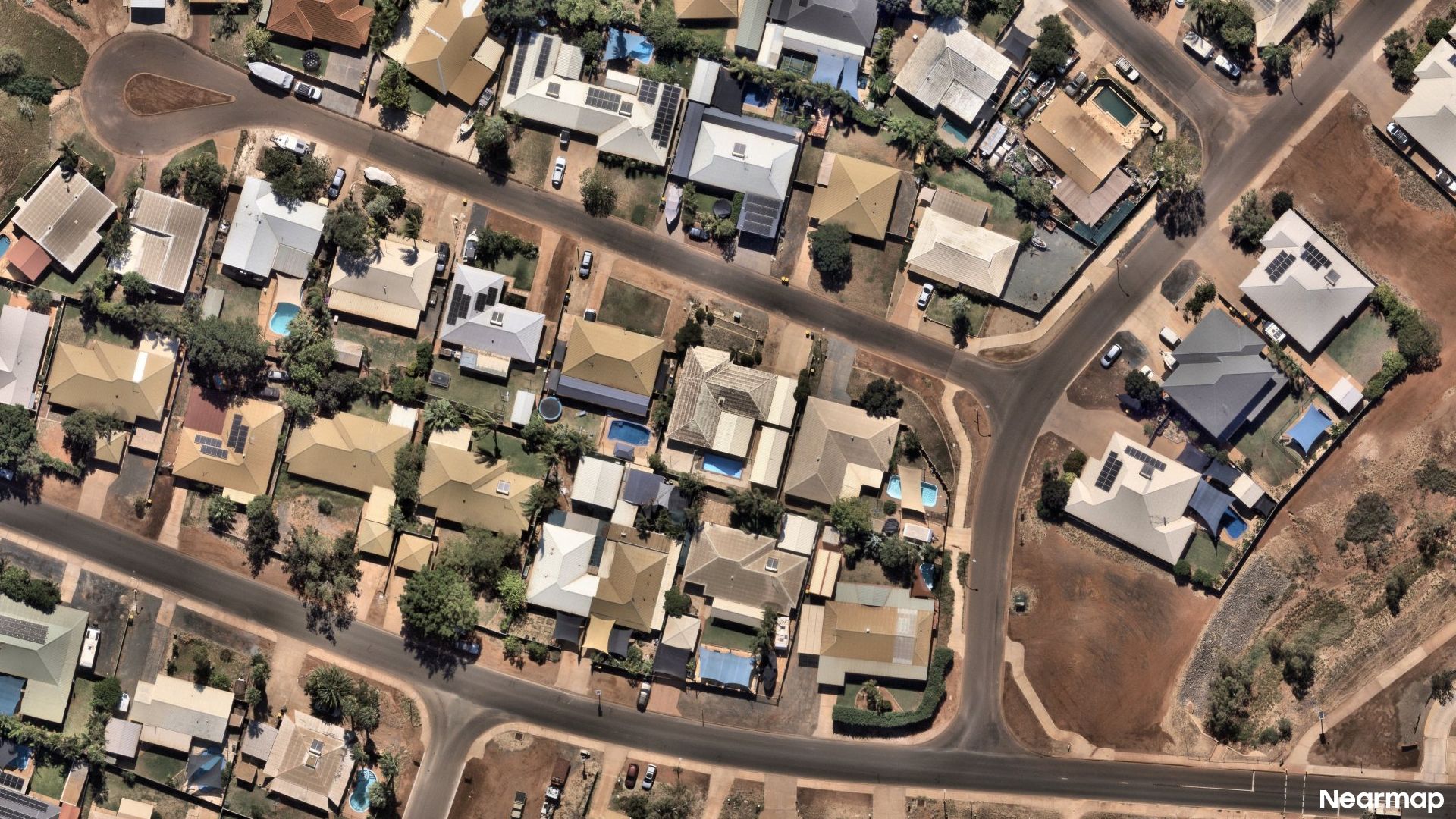Vertical aerial view