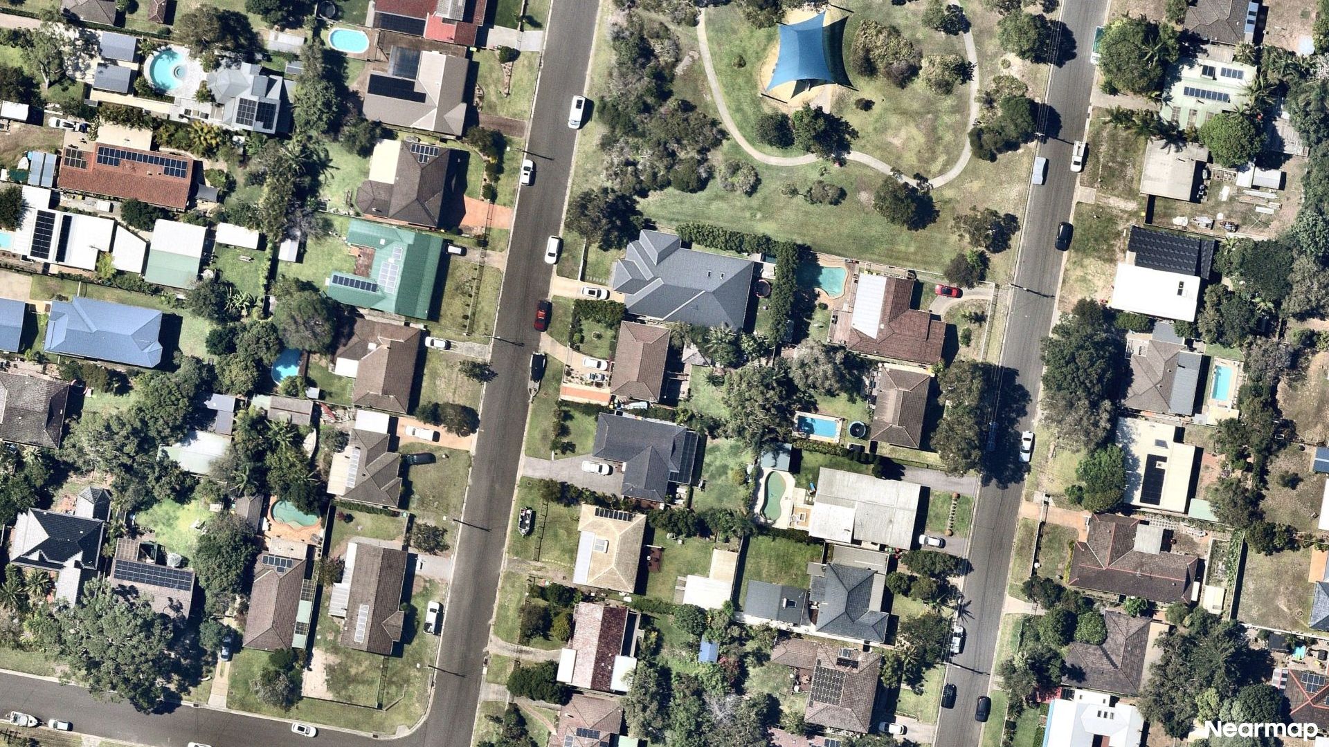 Vertical aerial view