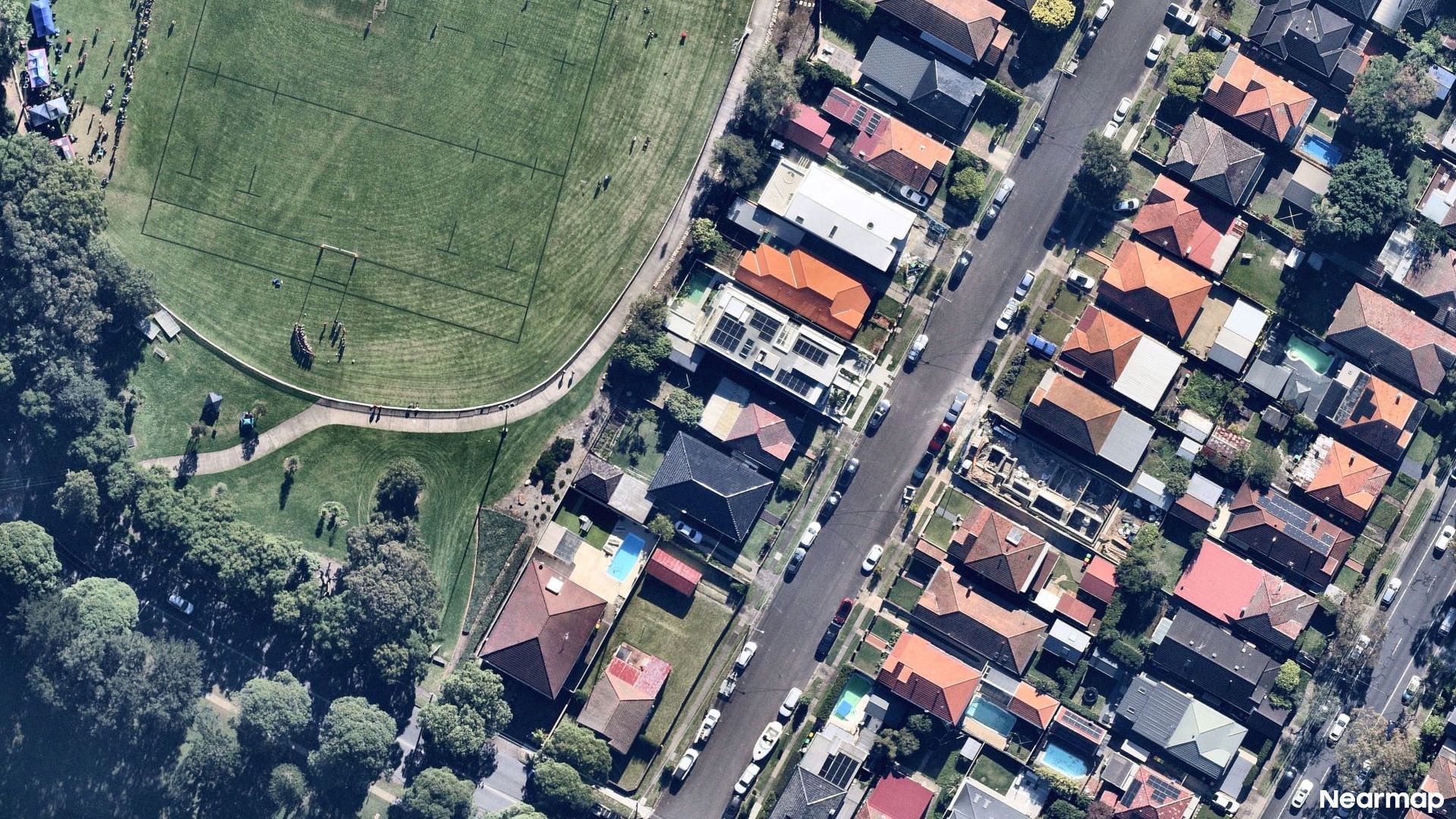 Vertical aerial view