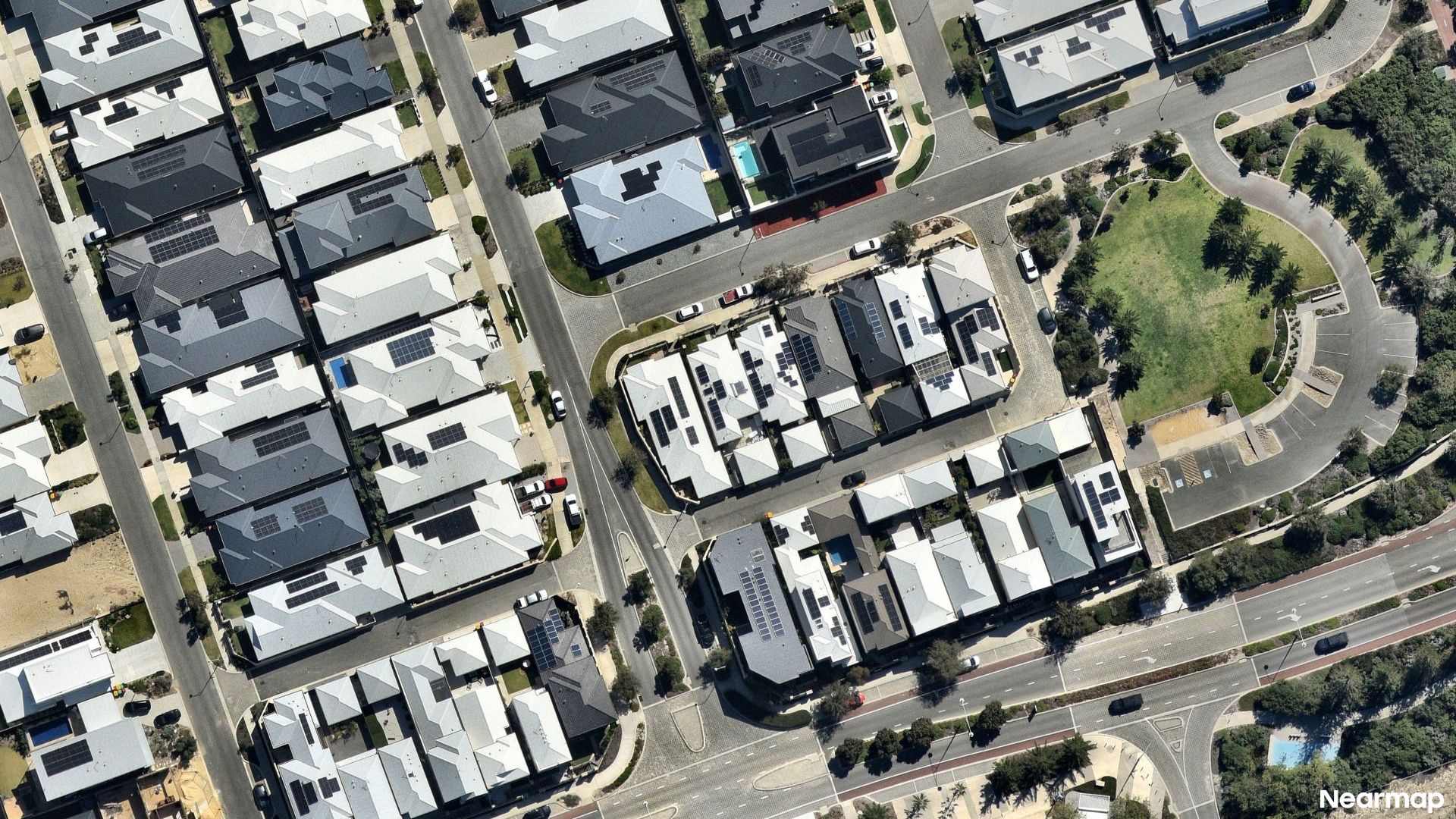 Vertical aerial view