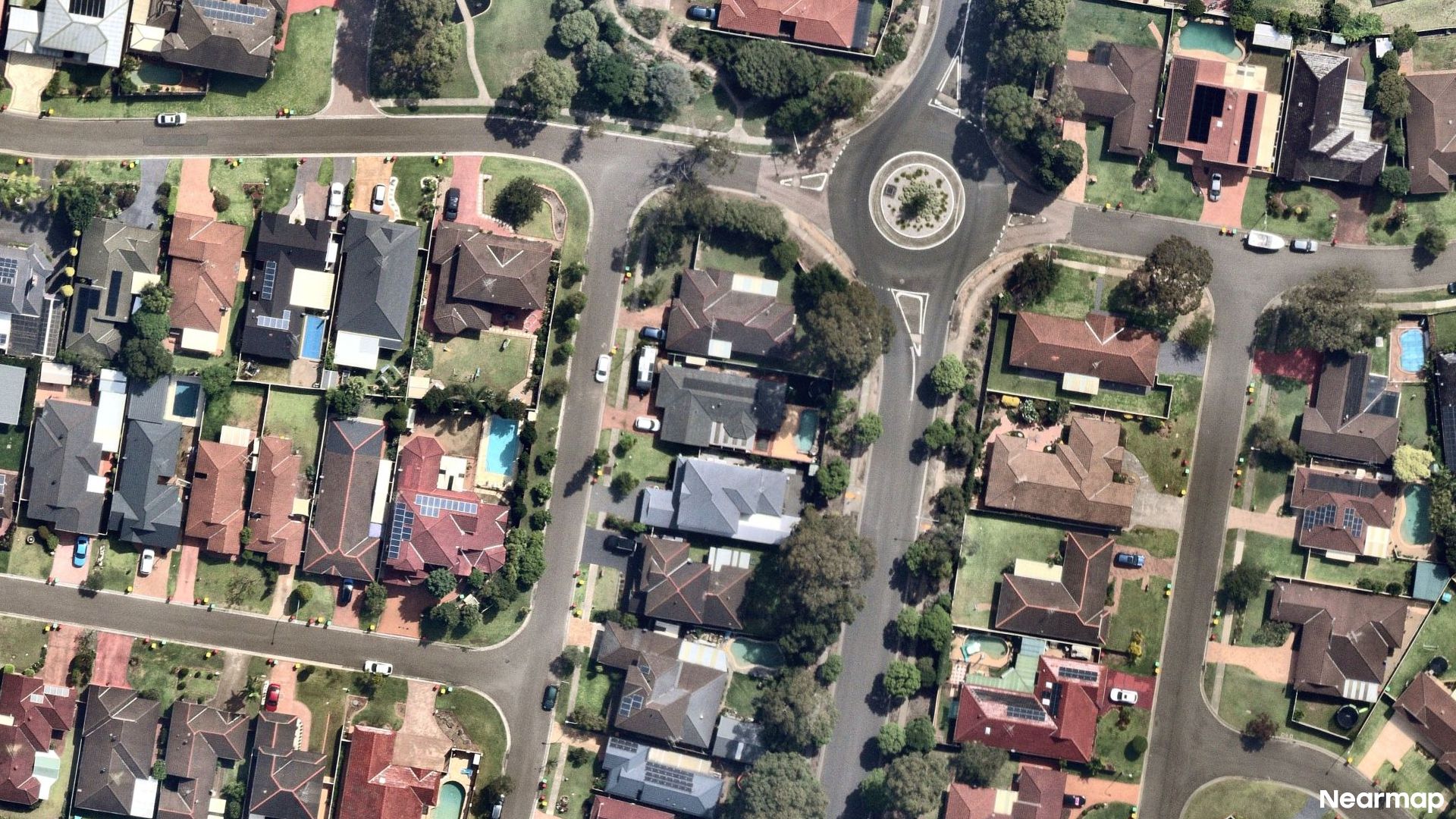 Vertical aerial view
