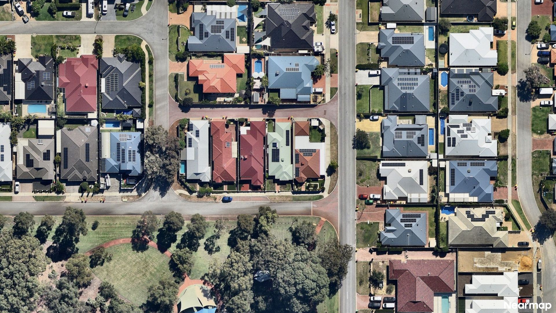Vertical aerial view