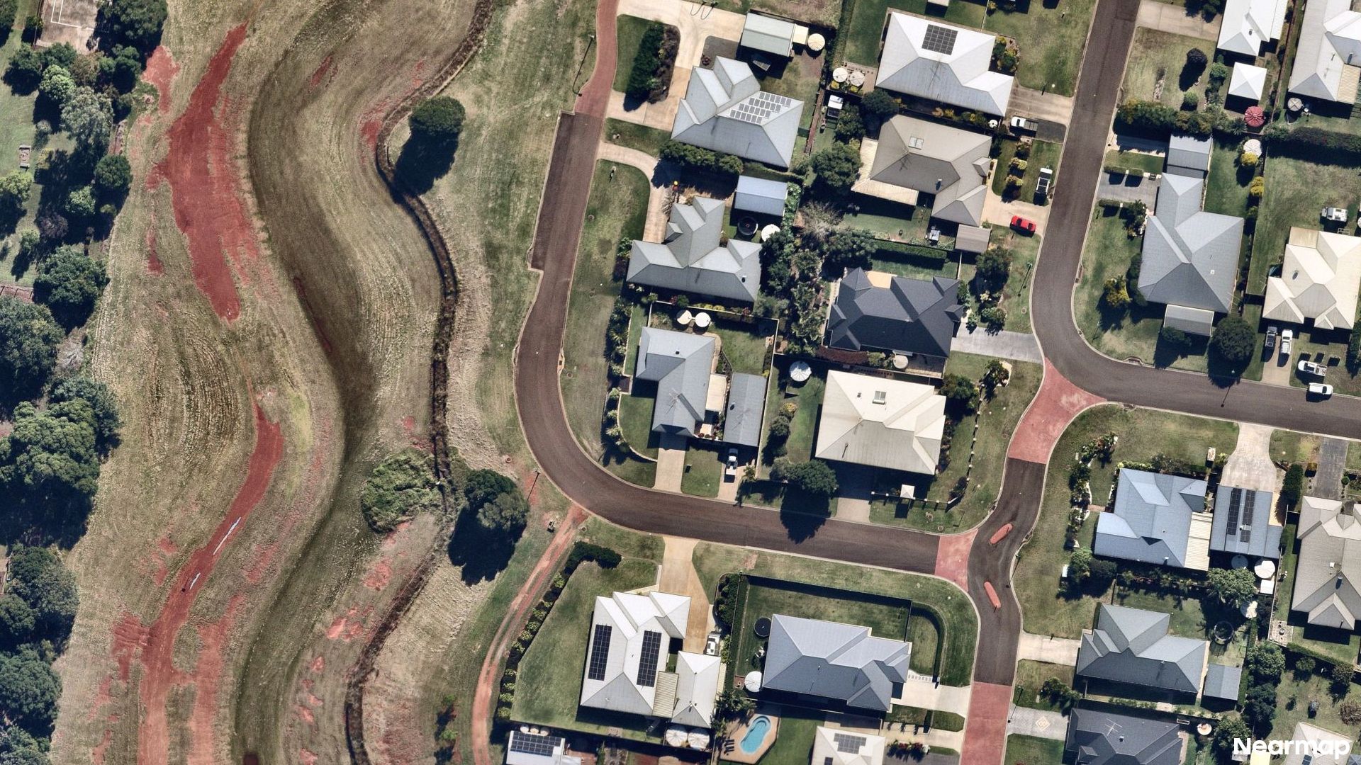 Vertical aerial view
