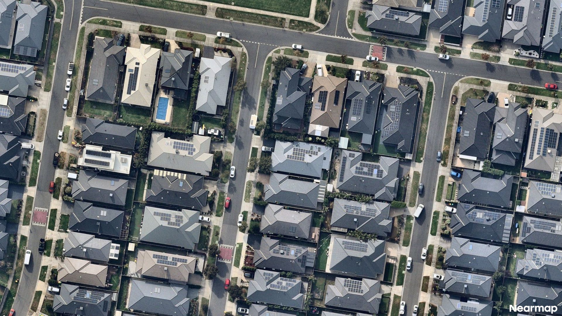 Vertical aerial view
