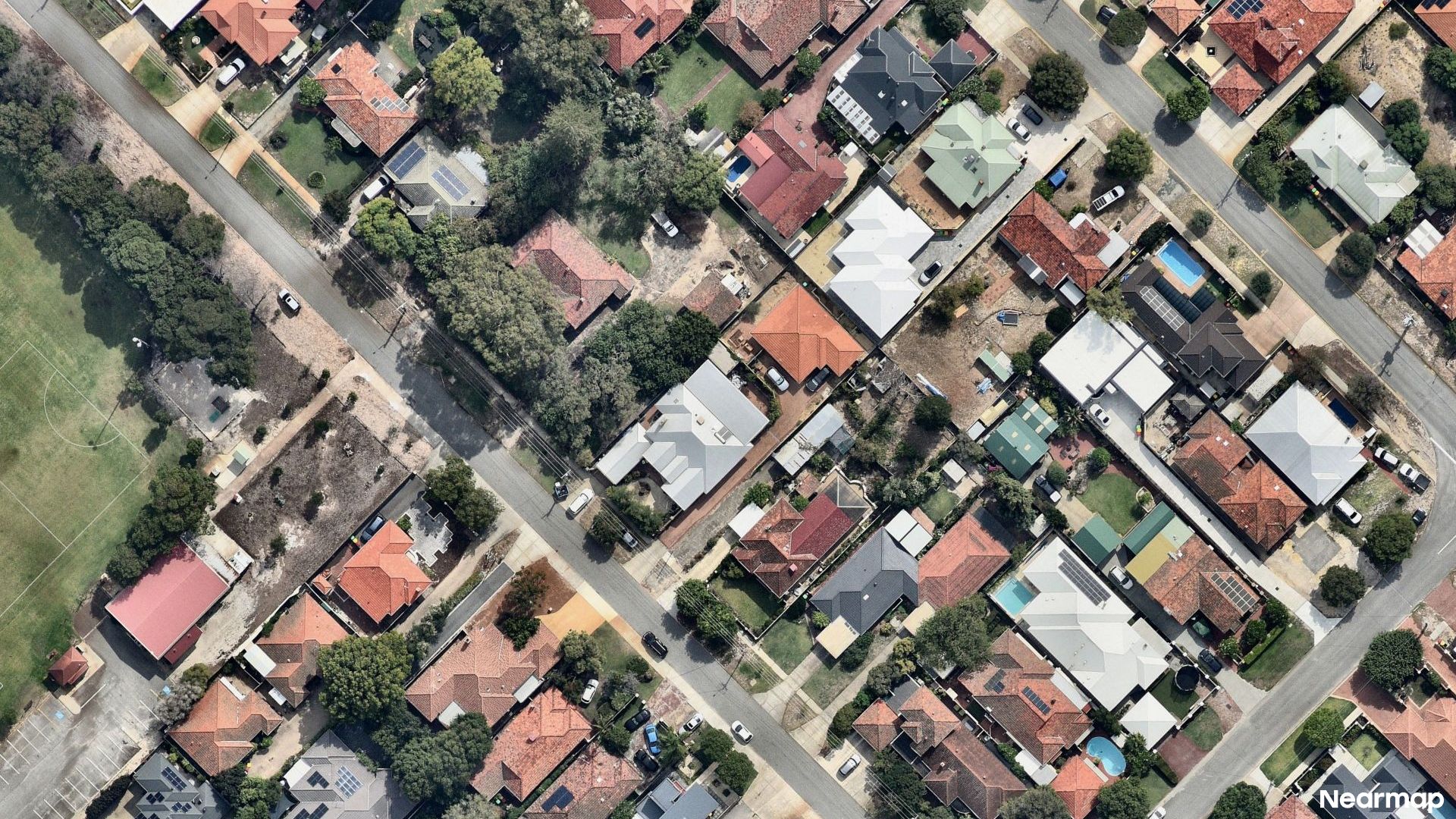 Vertical aerial view