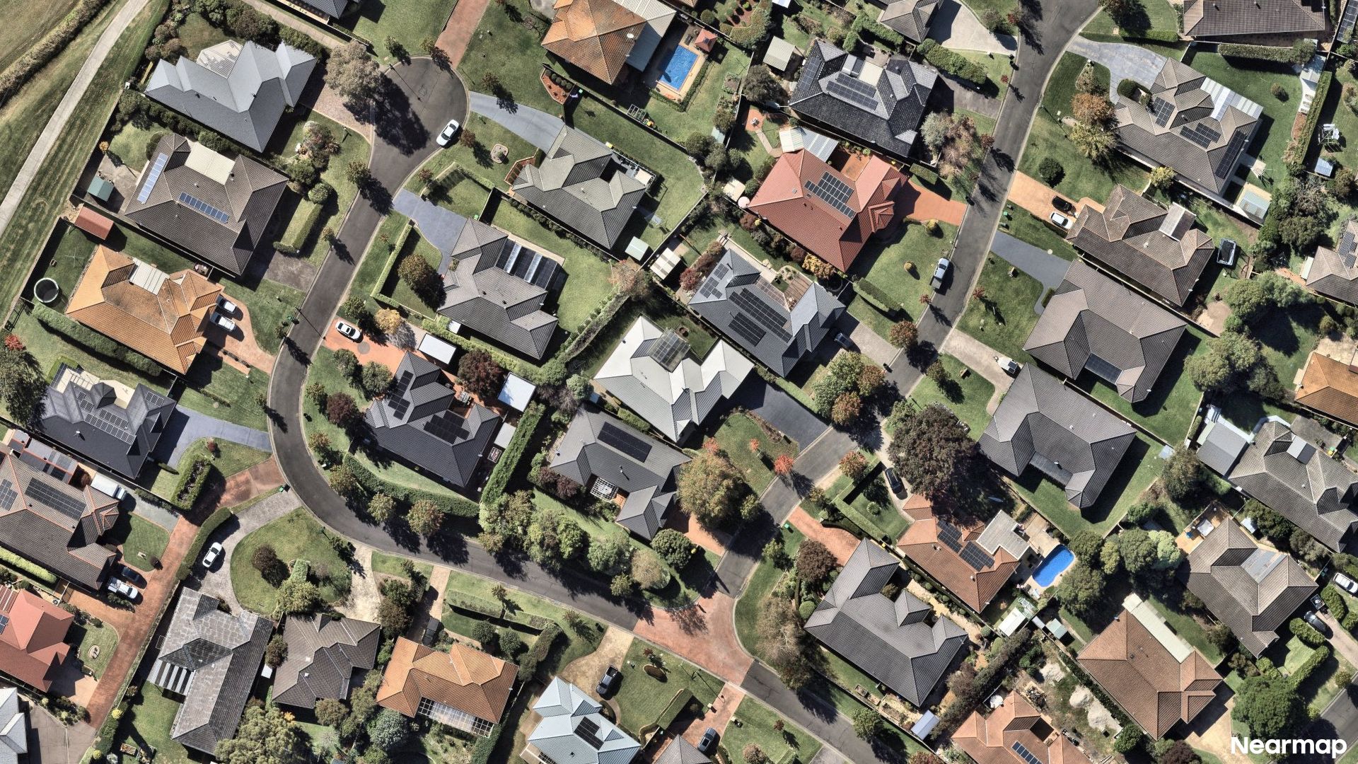 Vertical aerial view