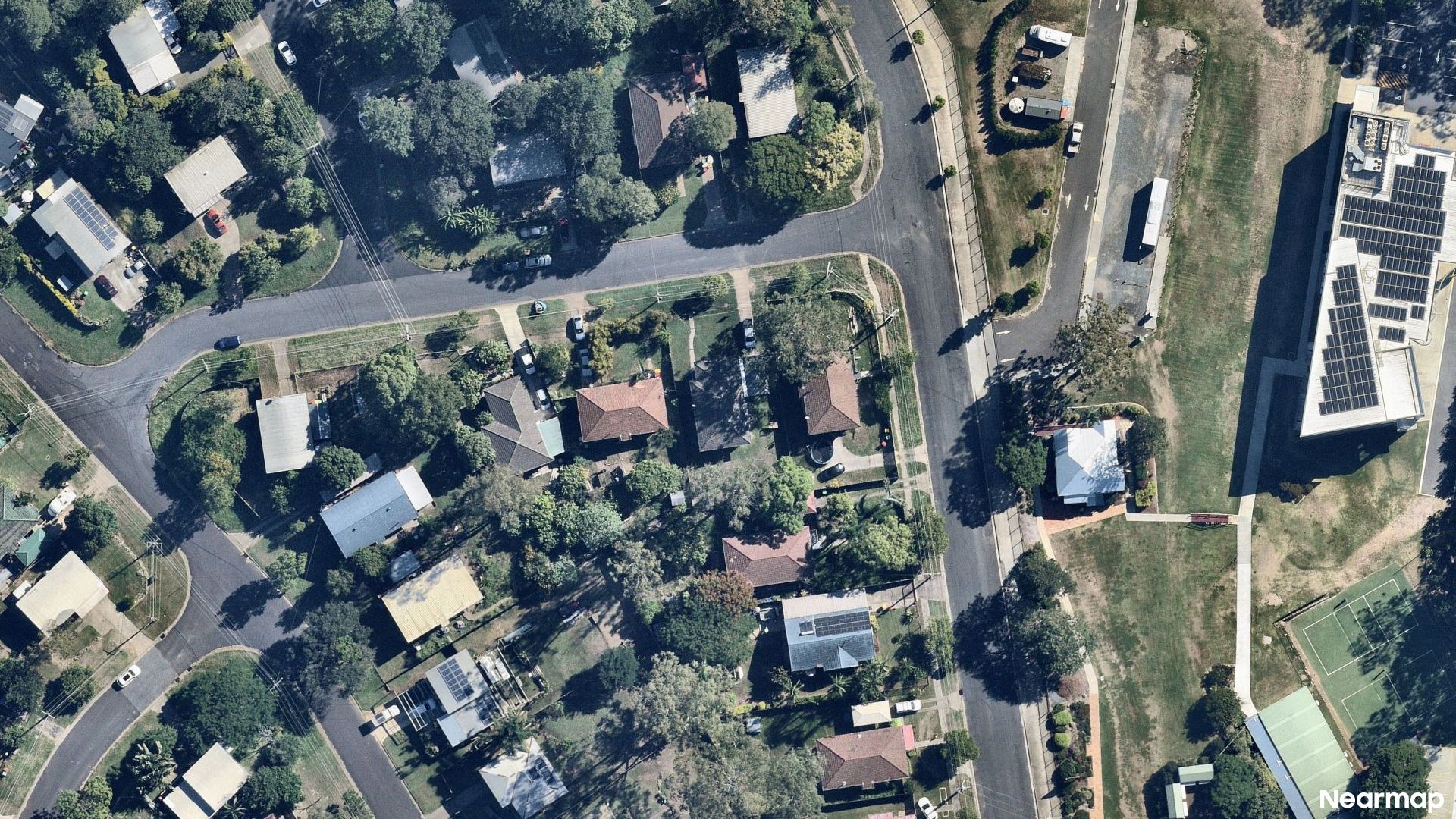 Vertical aerial view