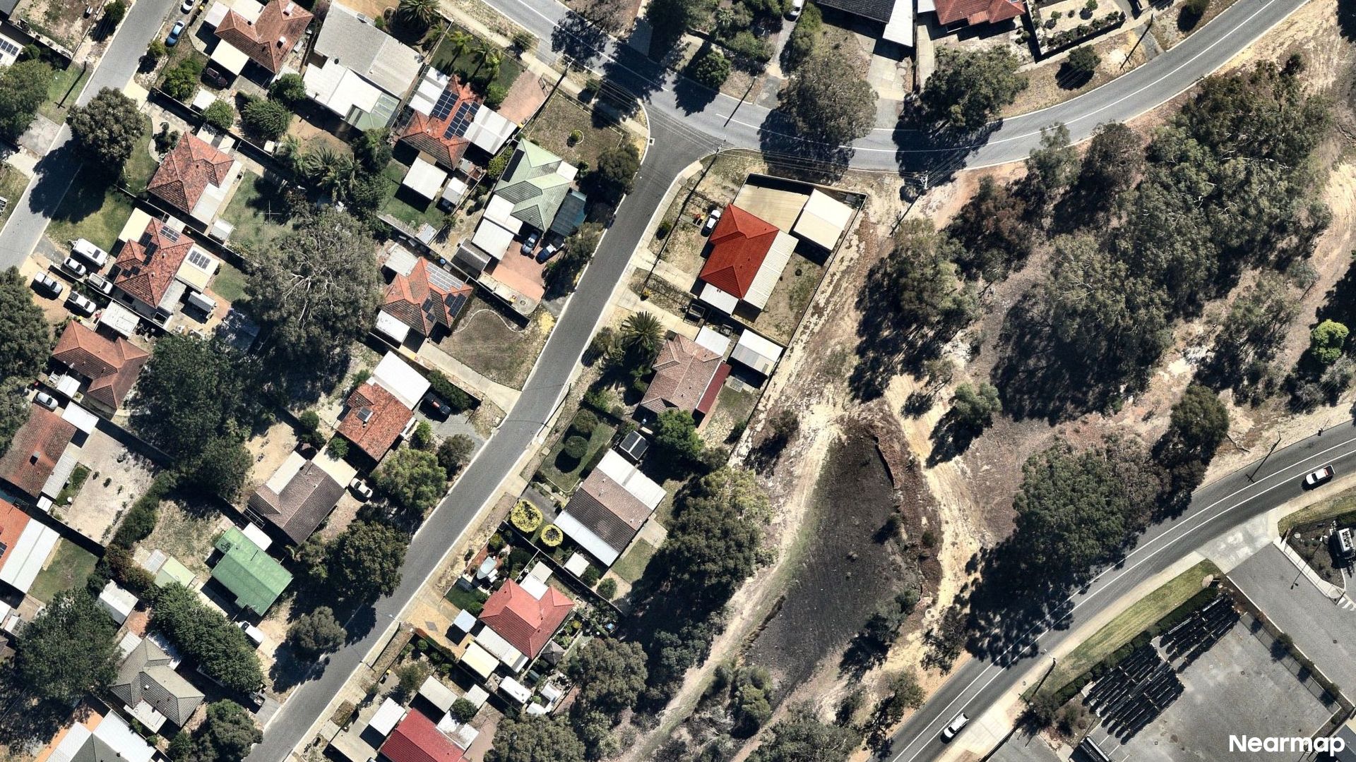 Vertical aerial view