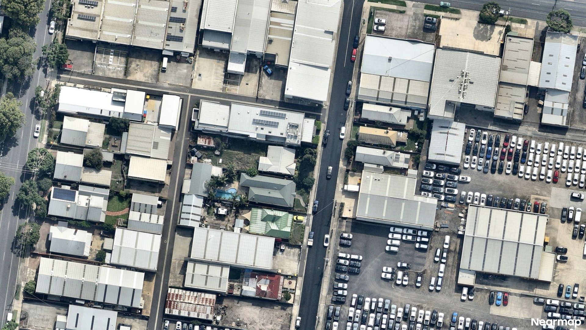 Vertical aerial view