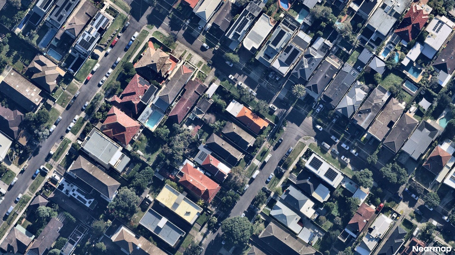 Vertical aerial view