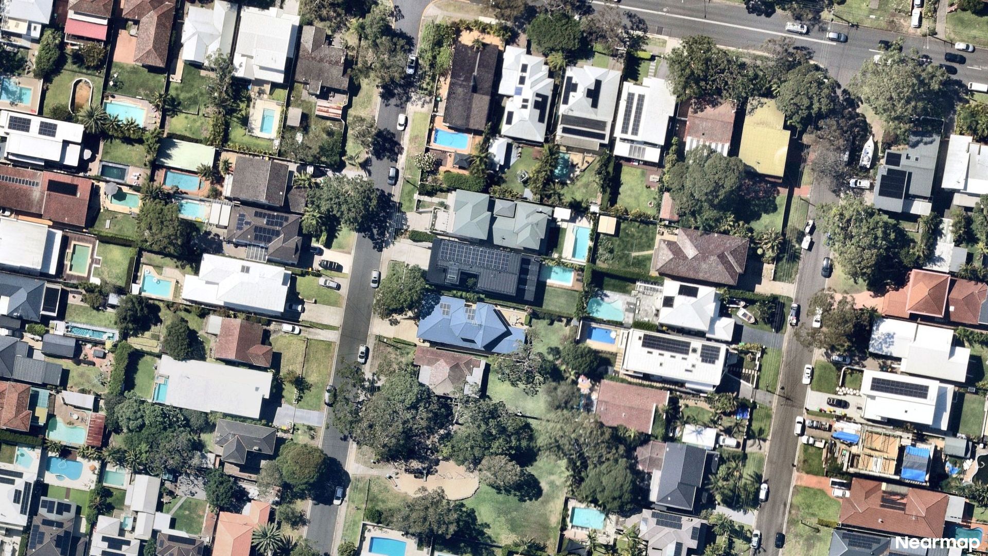 Vertical aerial view