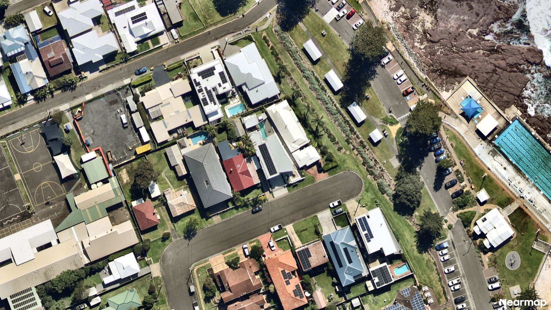 Vertical aerial view