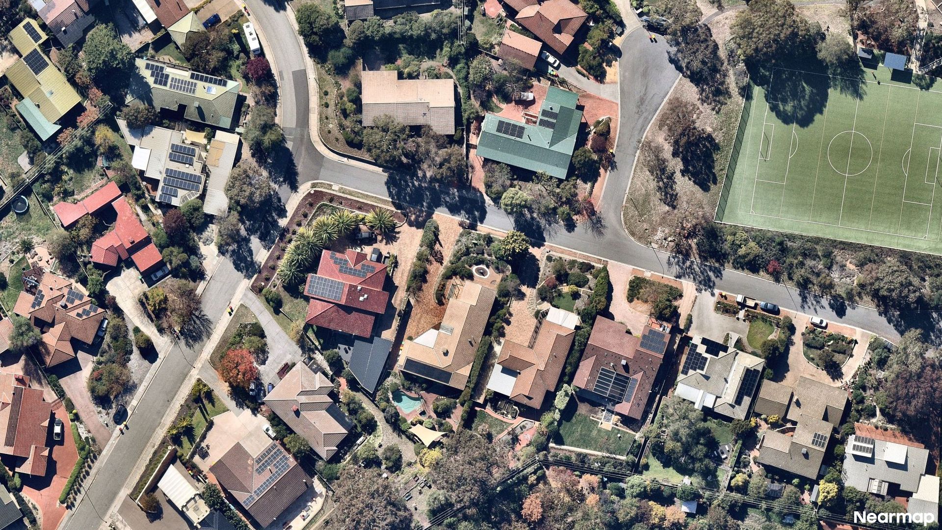 Vertical aerial view