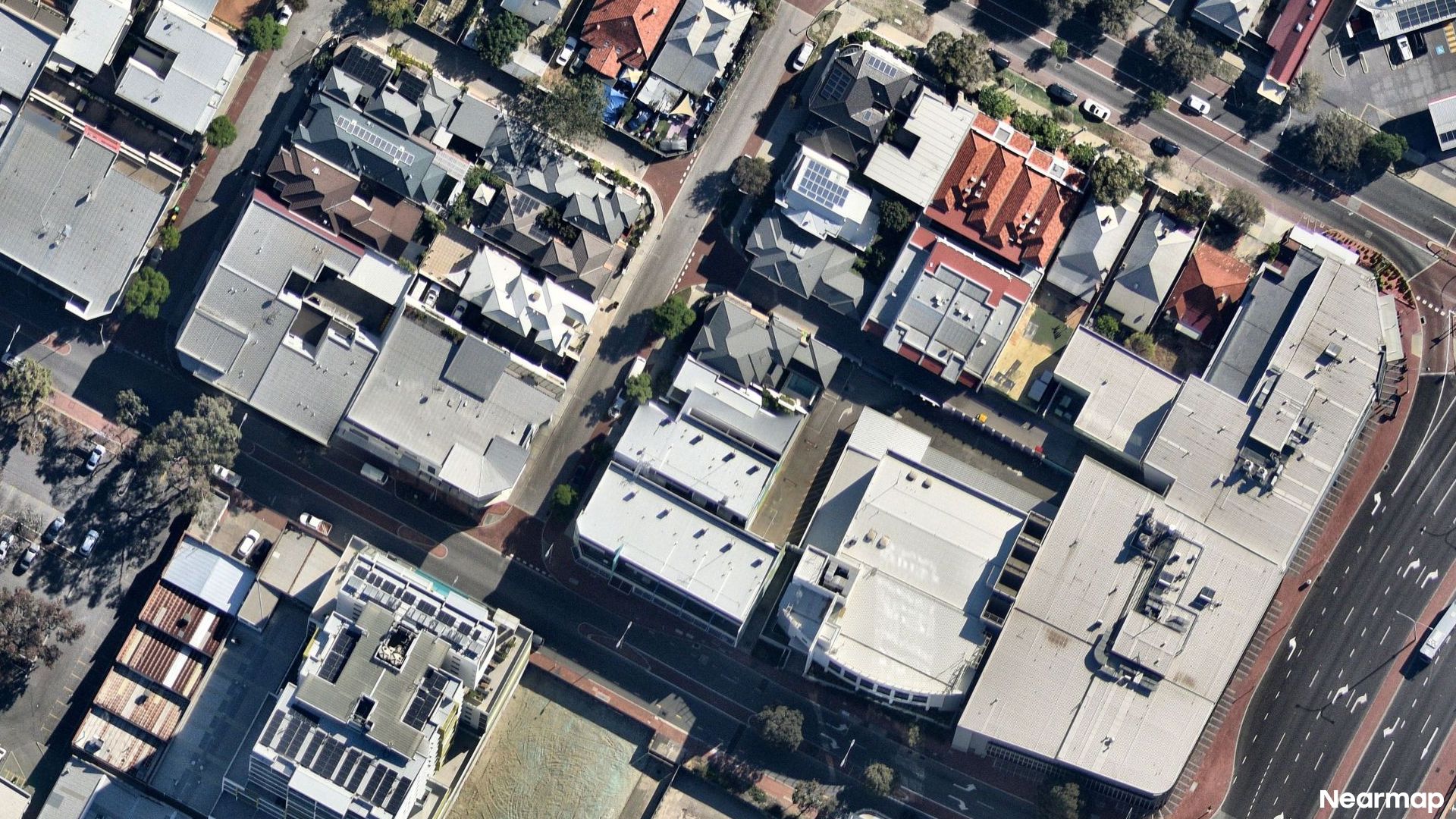 Vertical aerial view