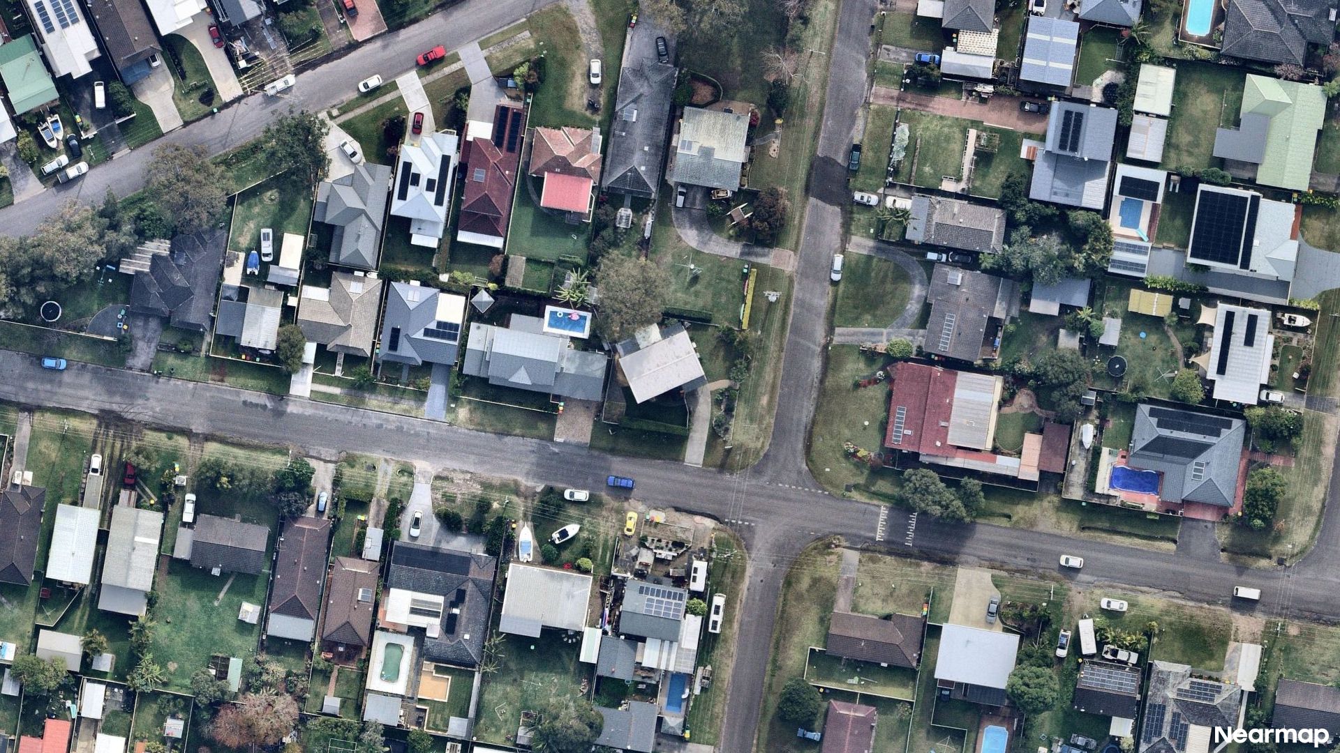 Vertical aerial view