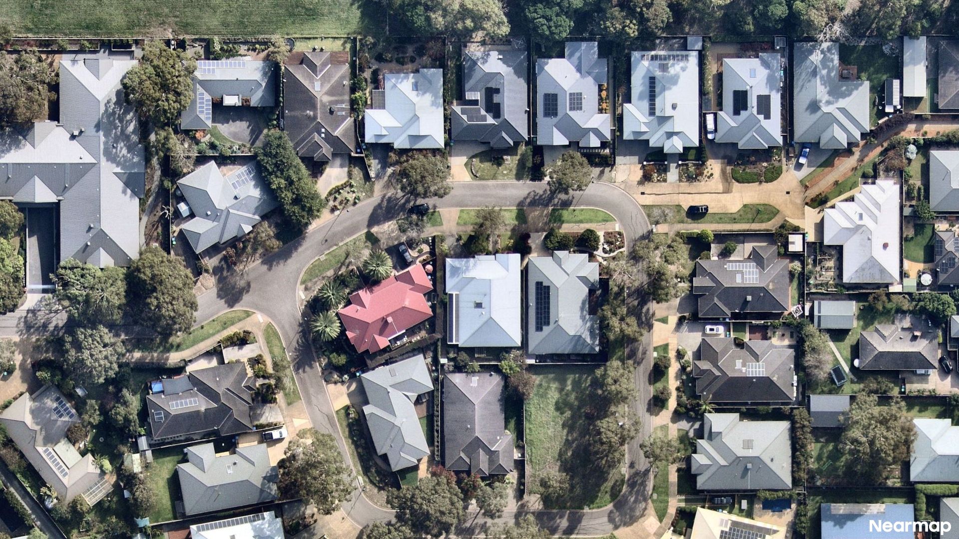 Vertical aerial view