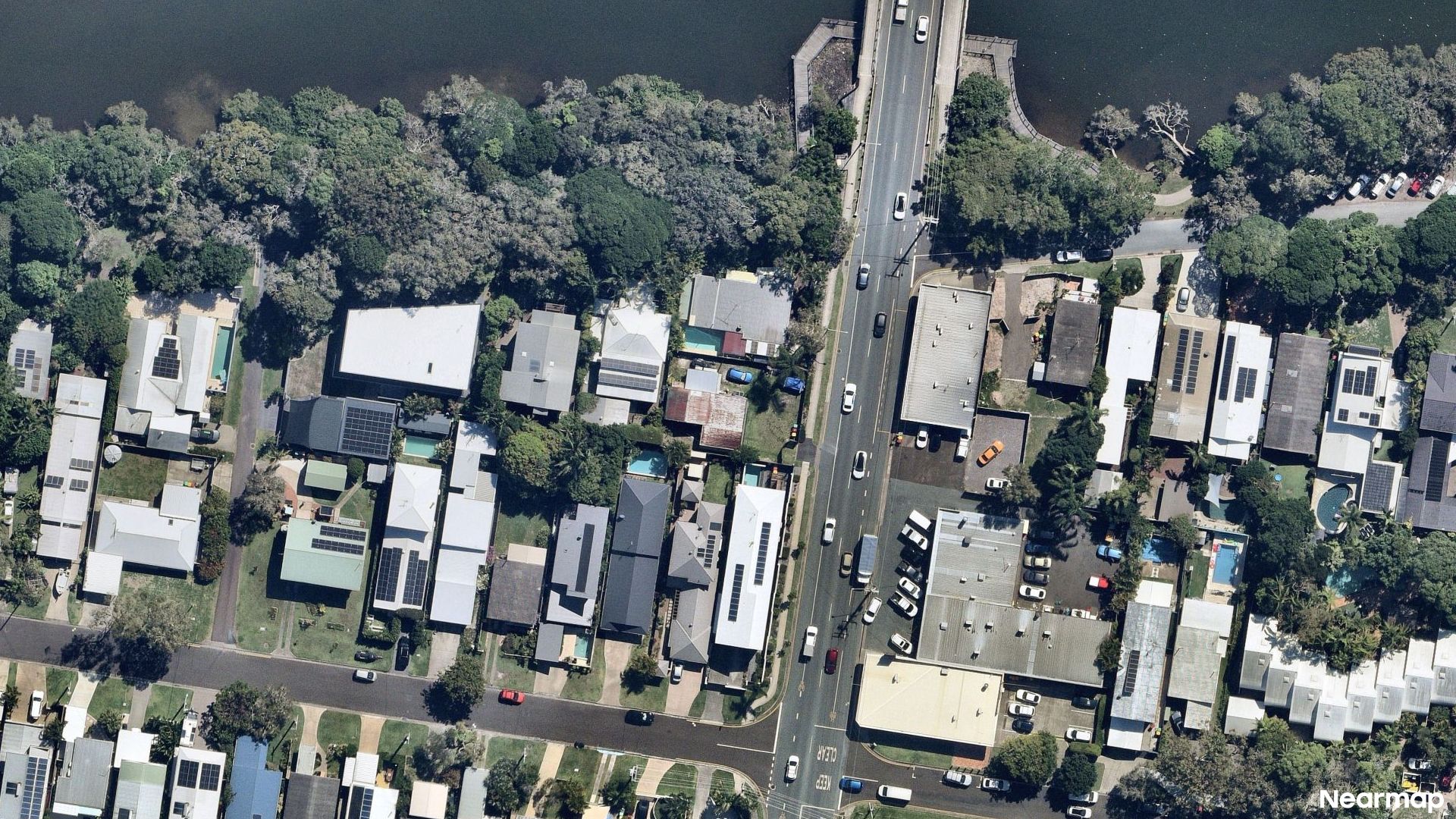 Vertical aerial view