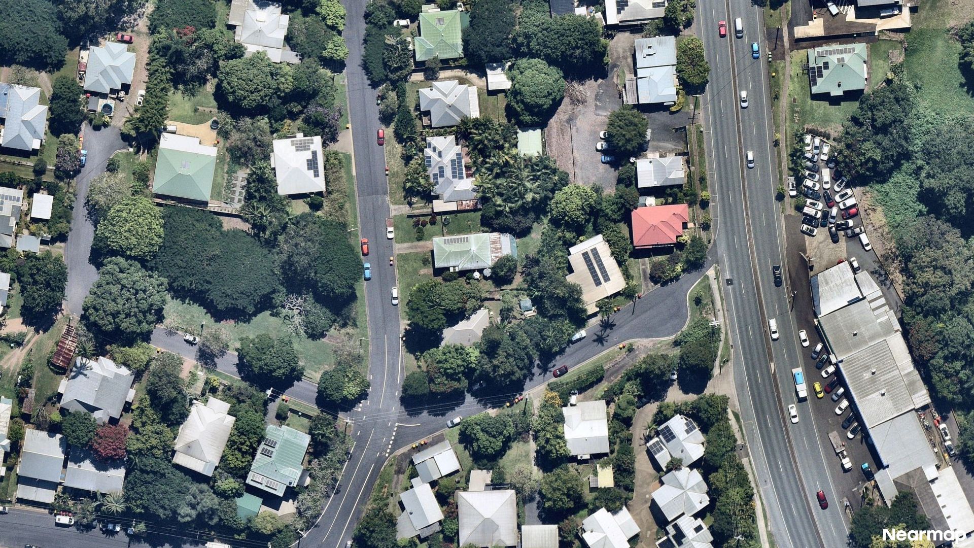 Vertical aerial view