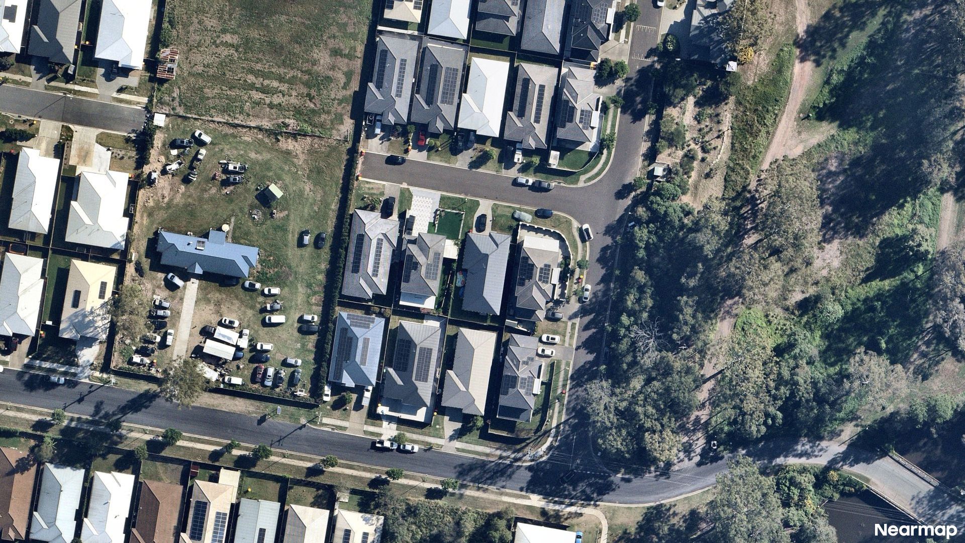 Vertical aerial view