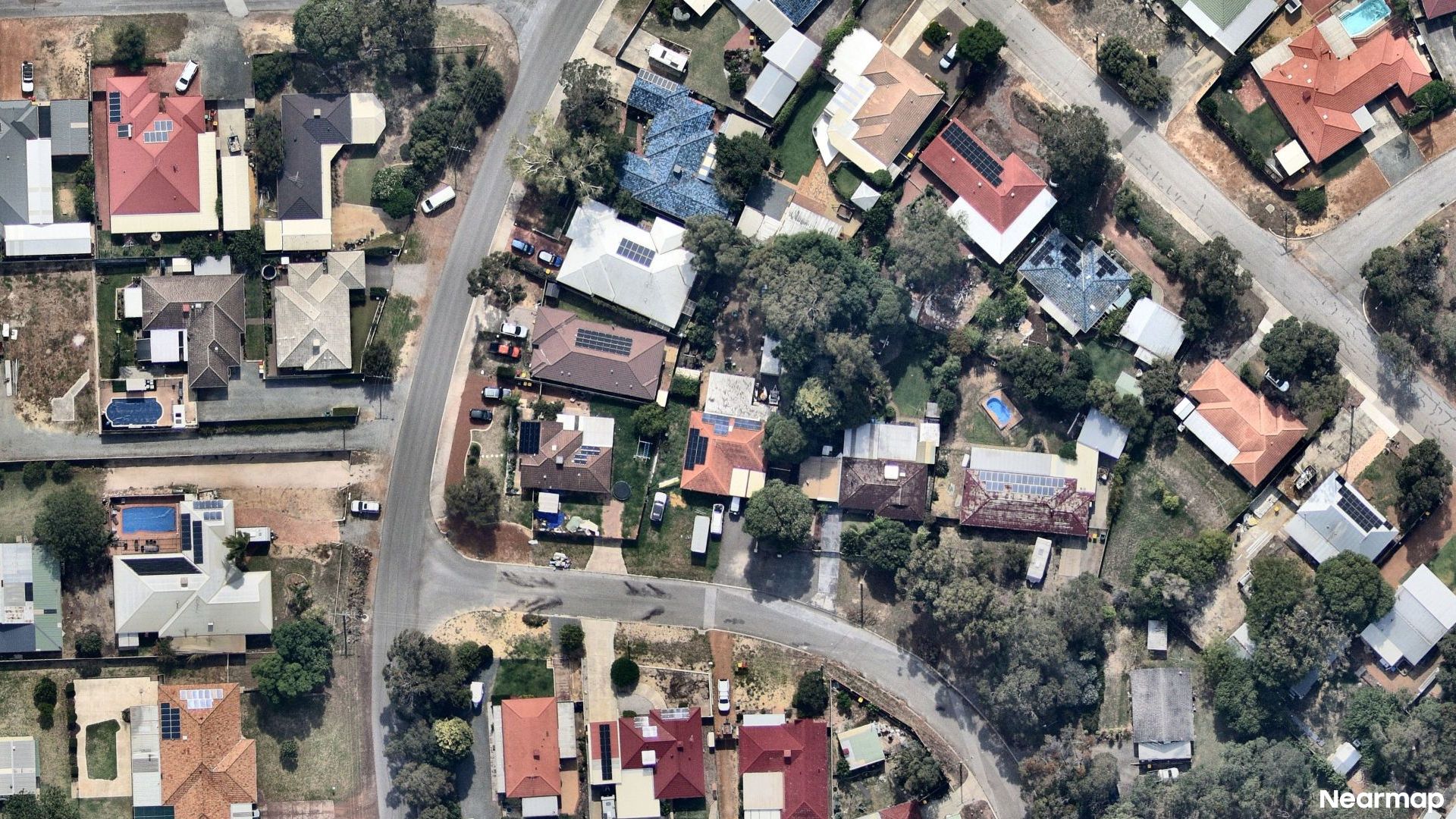 Vertical aerial view