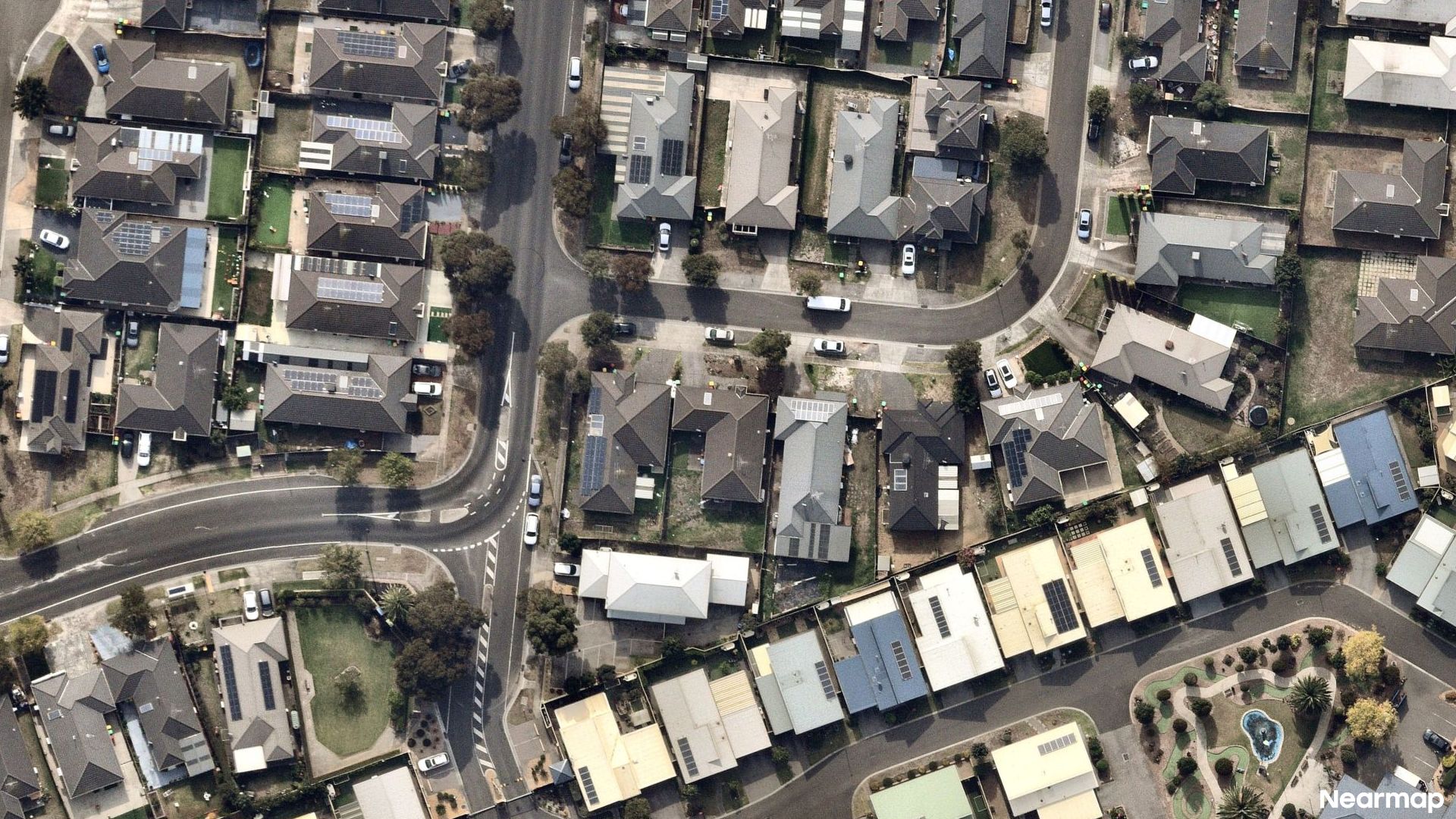 Vertical aerial view