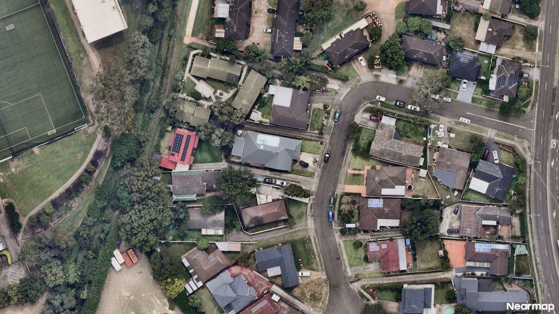 Vertical aerial view