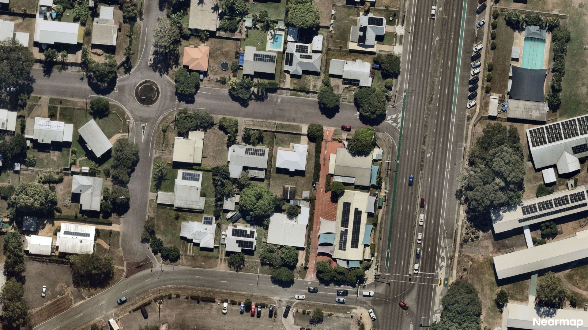 Vertical aerial view