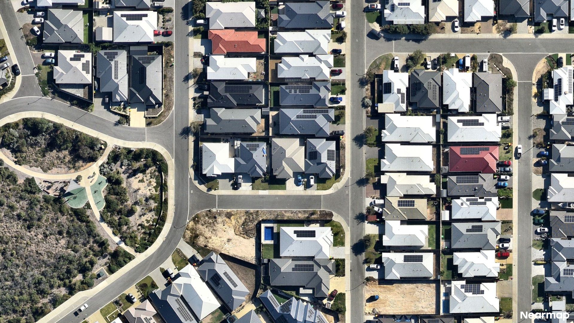 Vertical aerial view