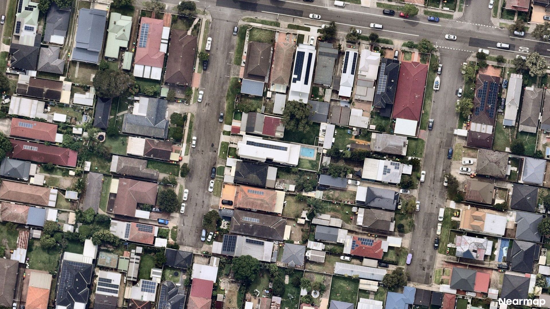 Vertical aerial view