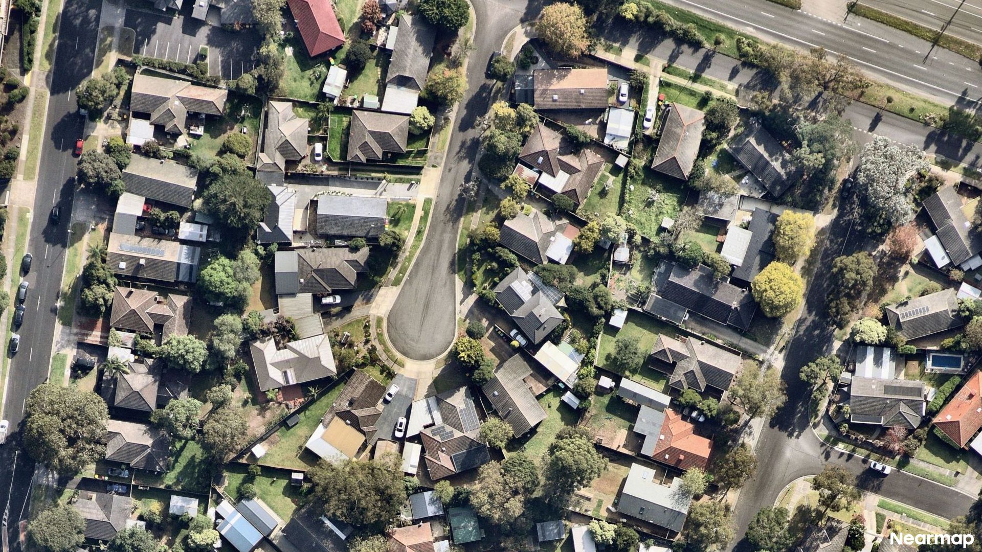 Vertical aerial view