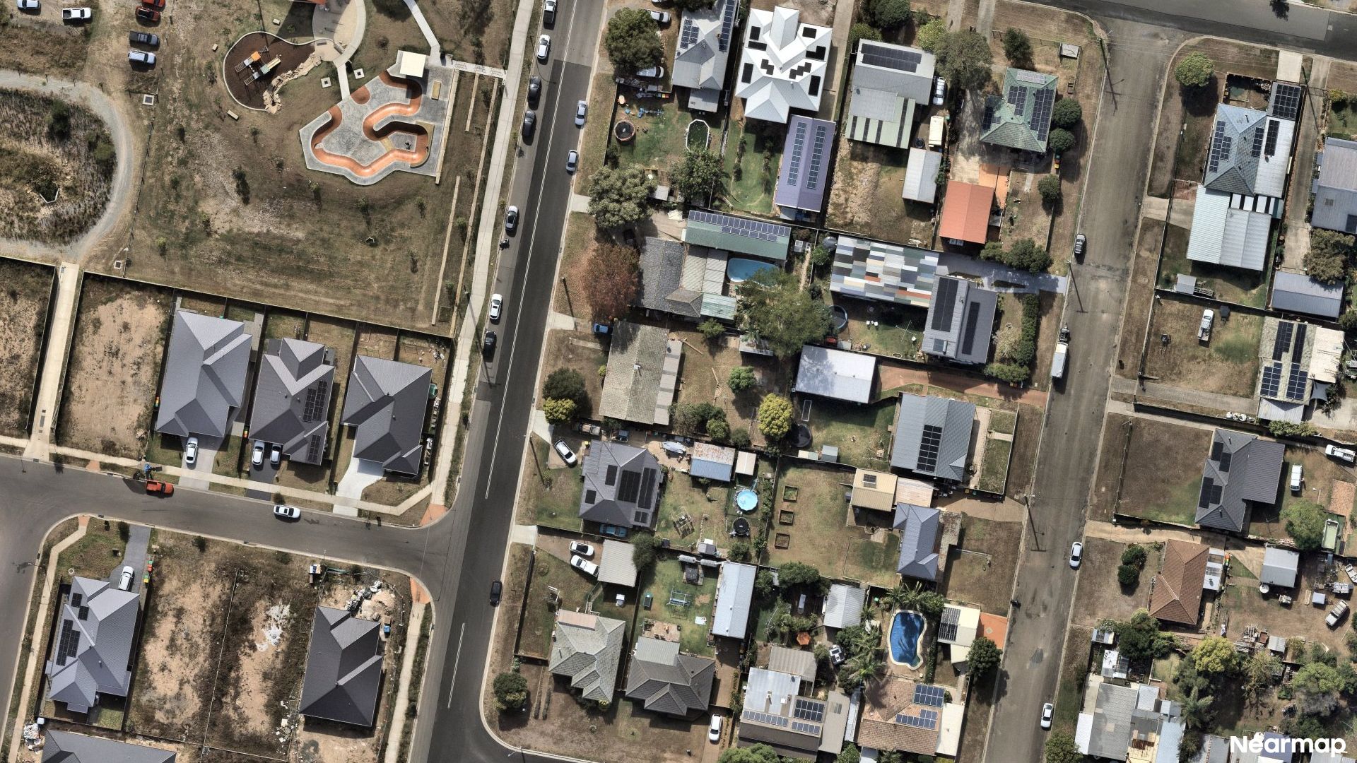 Vertical aerial view