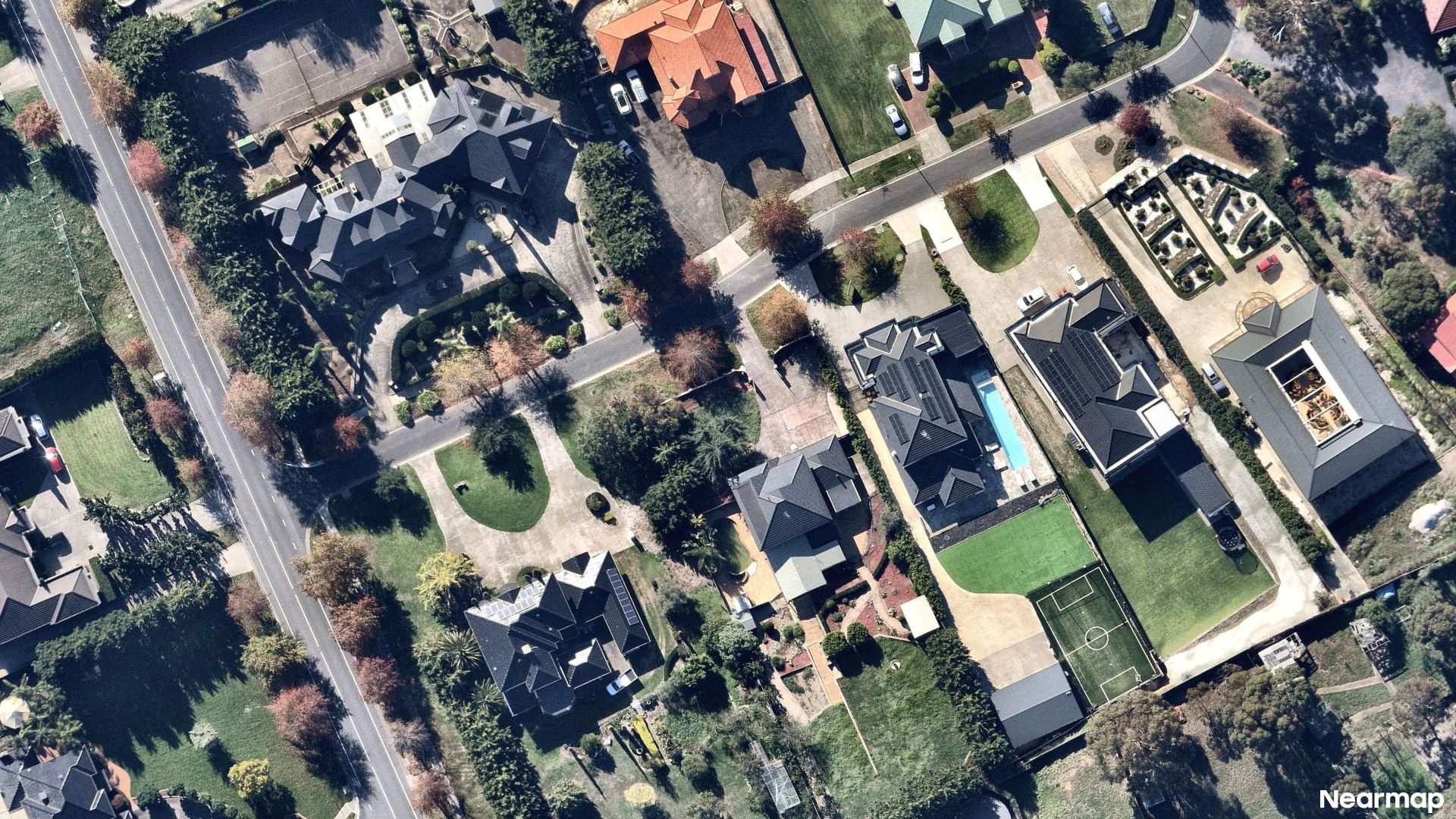 Vertical aerial view