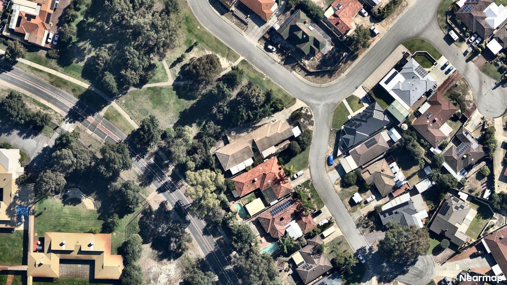 Vertical aerial view