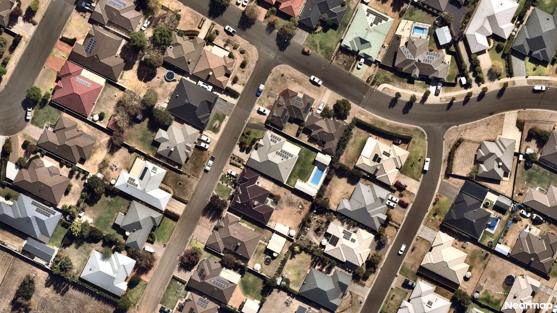 Vertical aerial view